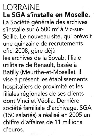 SGA revue de presse 2