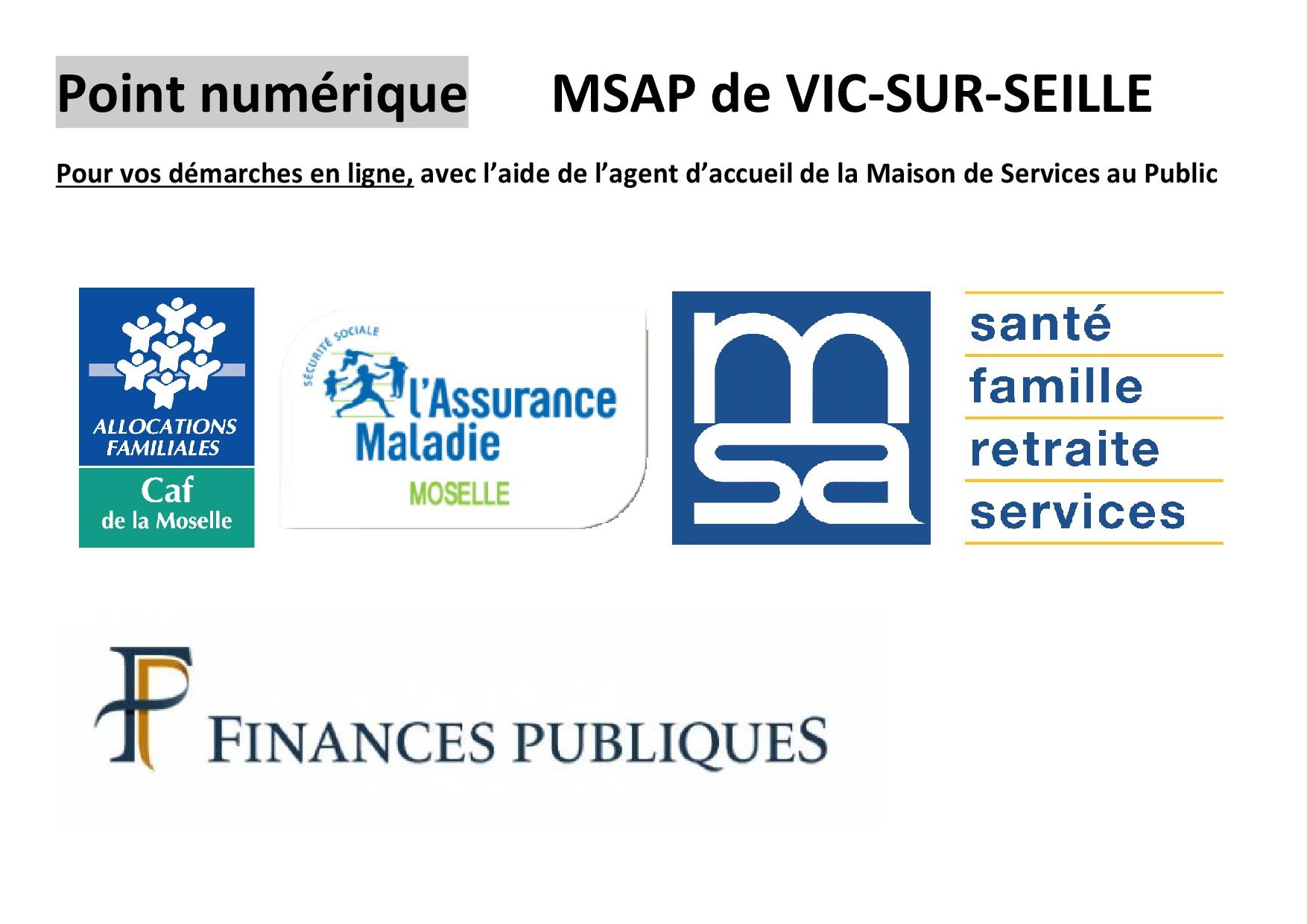 Affichette MSAP Point numérique